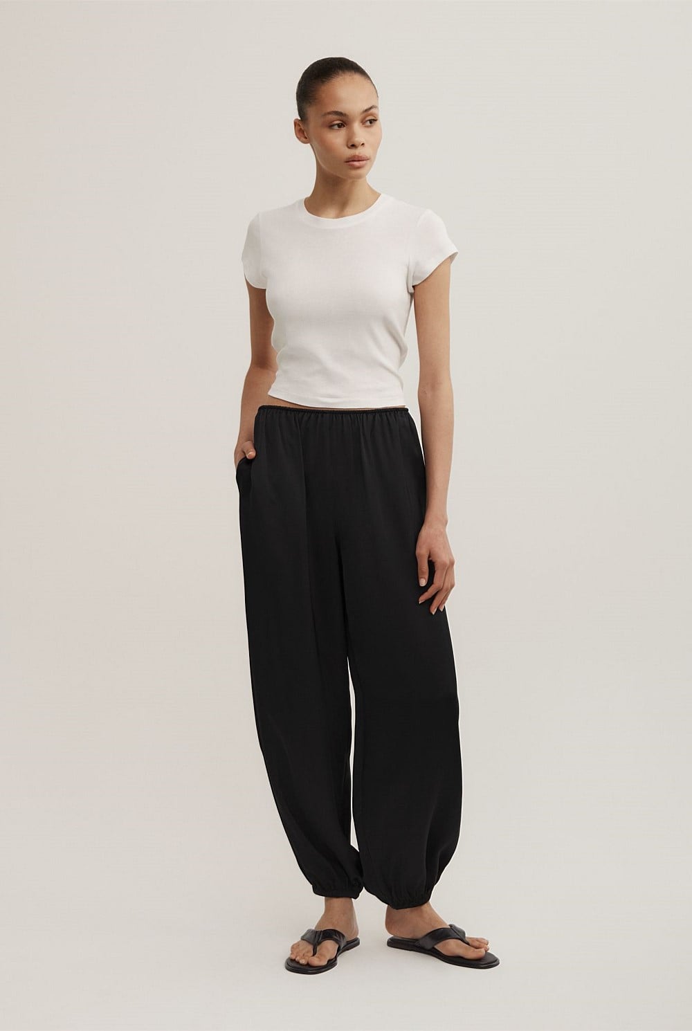 Satin Balloon Pant