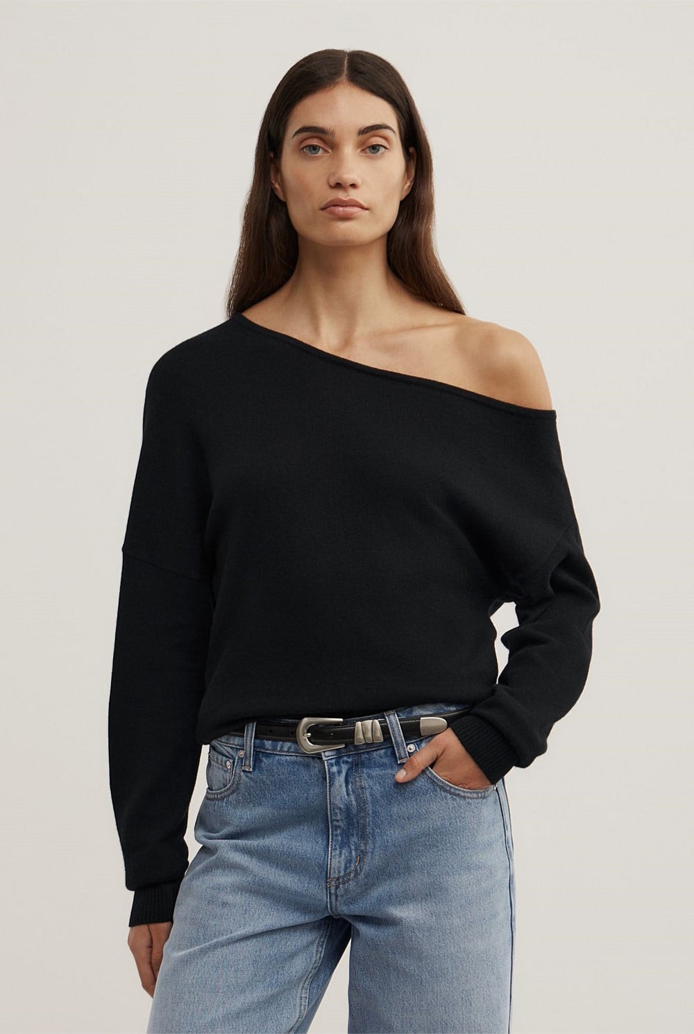 One Shoulder Knit