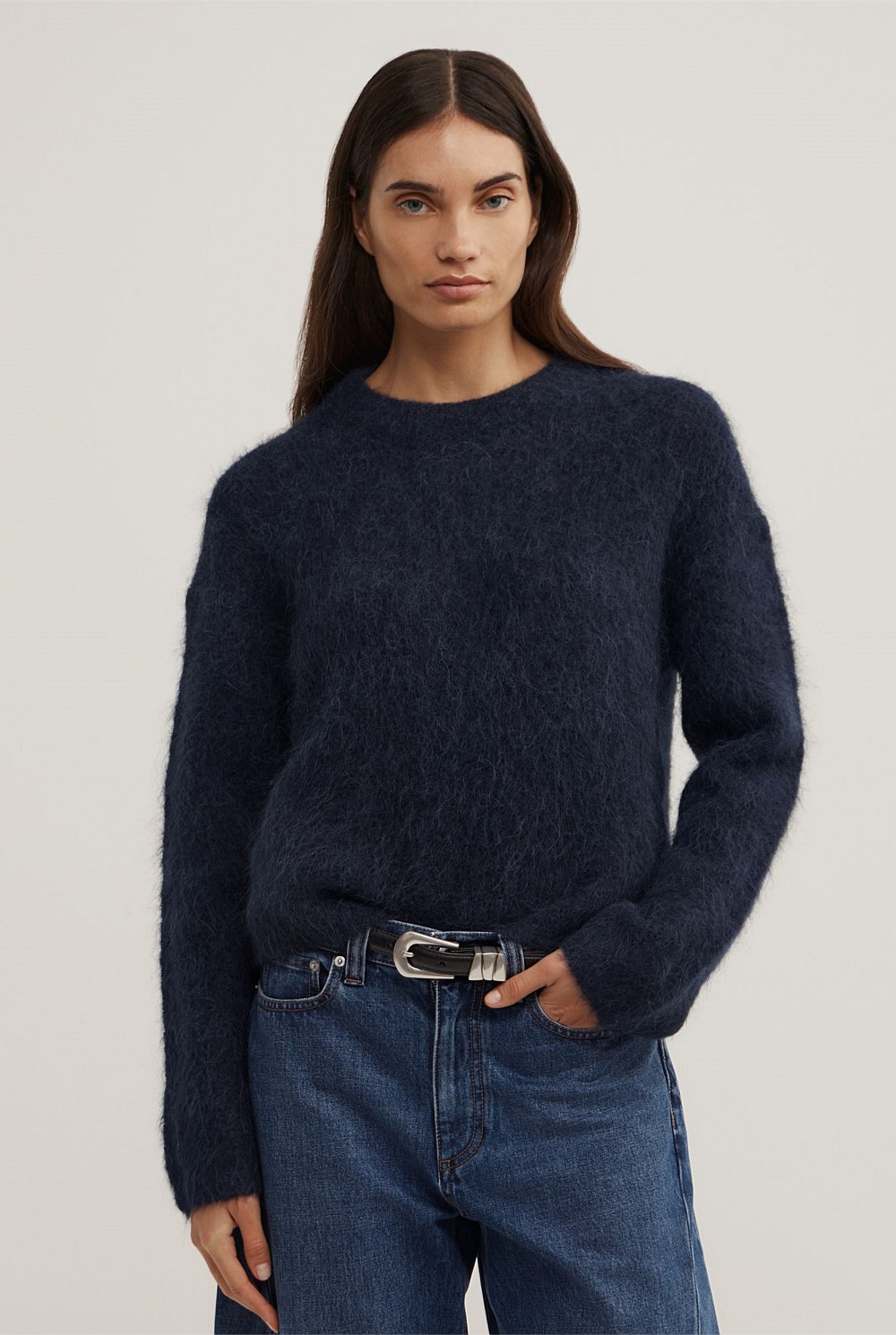 Fluffy Crew Knit