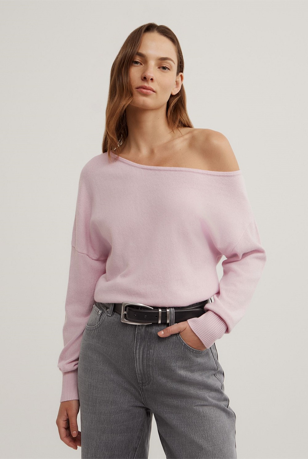 One Shoulder Knit