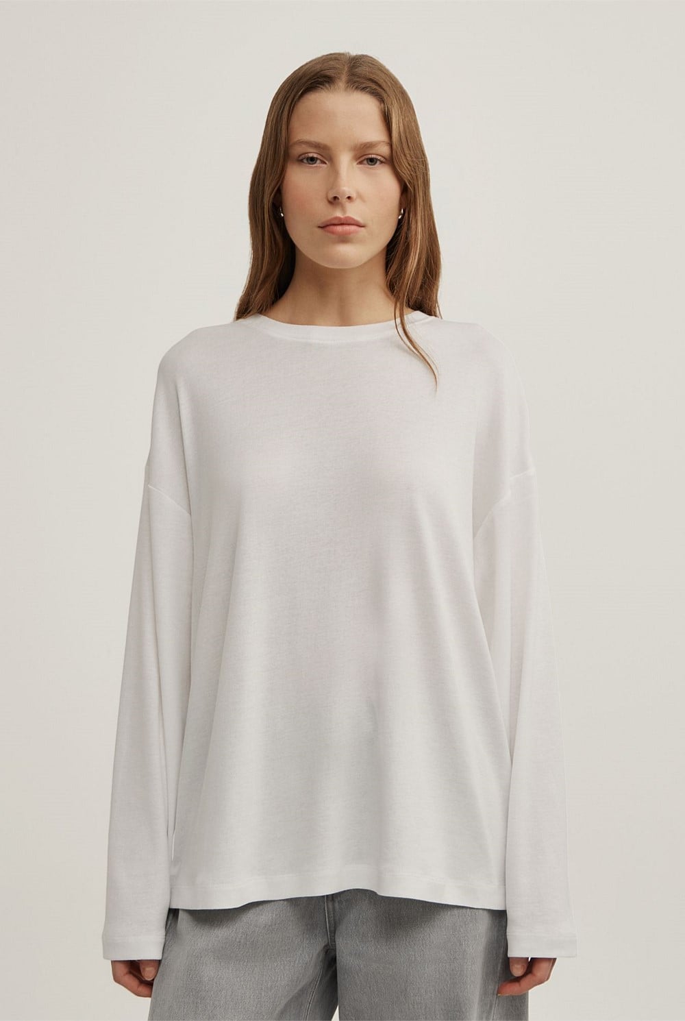 Crew Neck Long-Sleeve T-Shirt