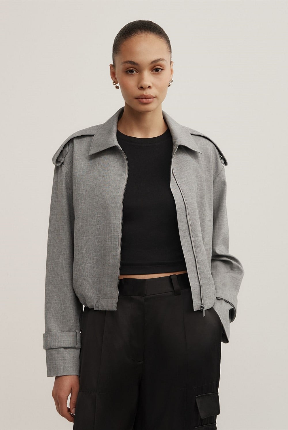 Fluid Bomber Jacket
