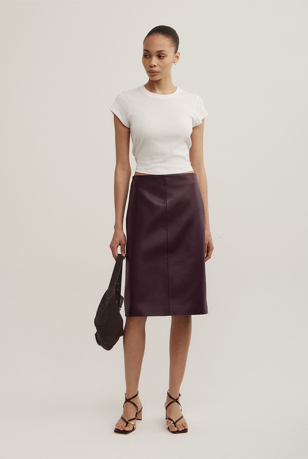 Split Back Midi Skirt