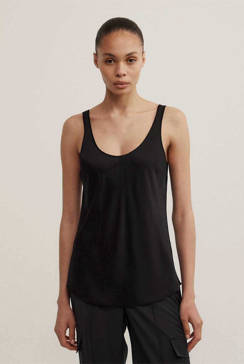 Satin Tank Top
