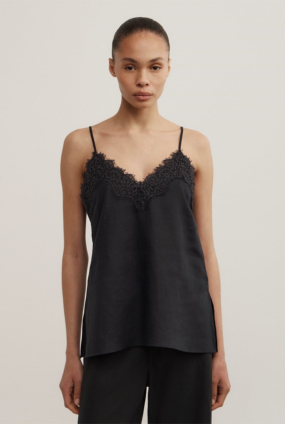 Linen Lace Camisole