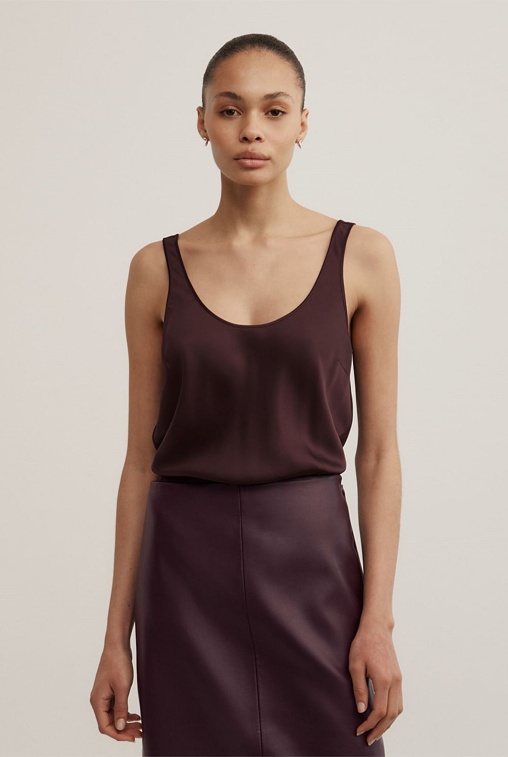 Satin Tank Top
