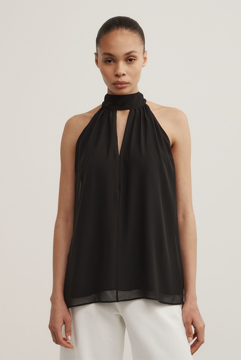 Halter Tie Back Top