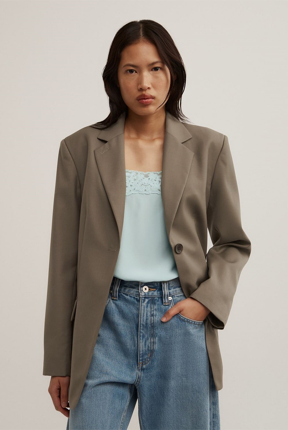 Tab Detail Blazer