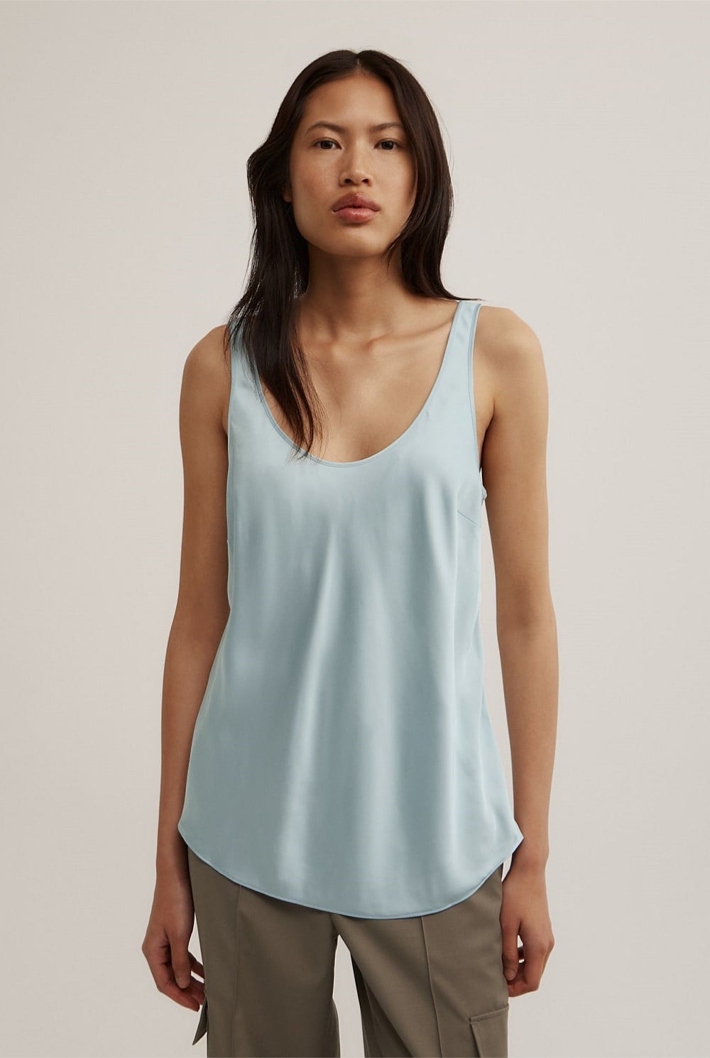 Satin Tank Top