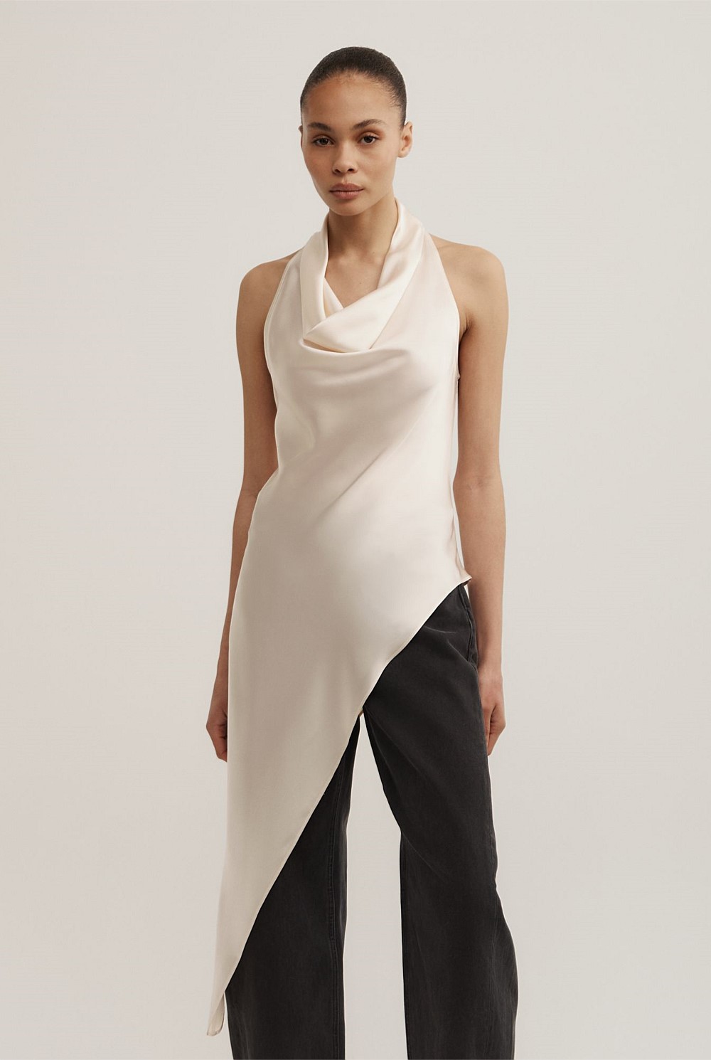 Asymmetric Halter Tunic