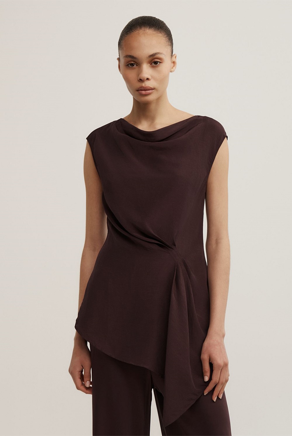 Tuck Drape Shirt
