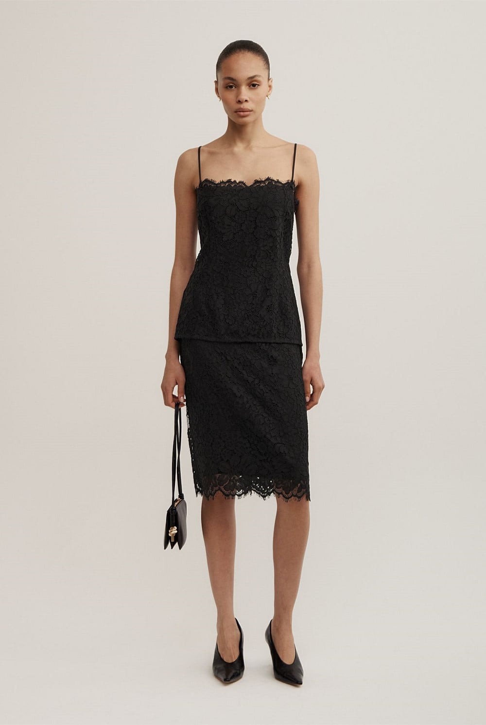 Lace Midi Skirt