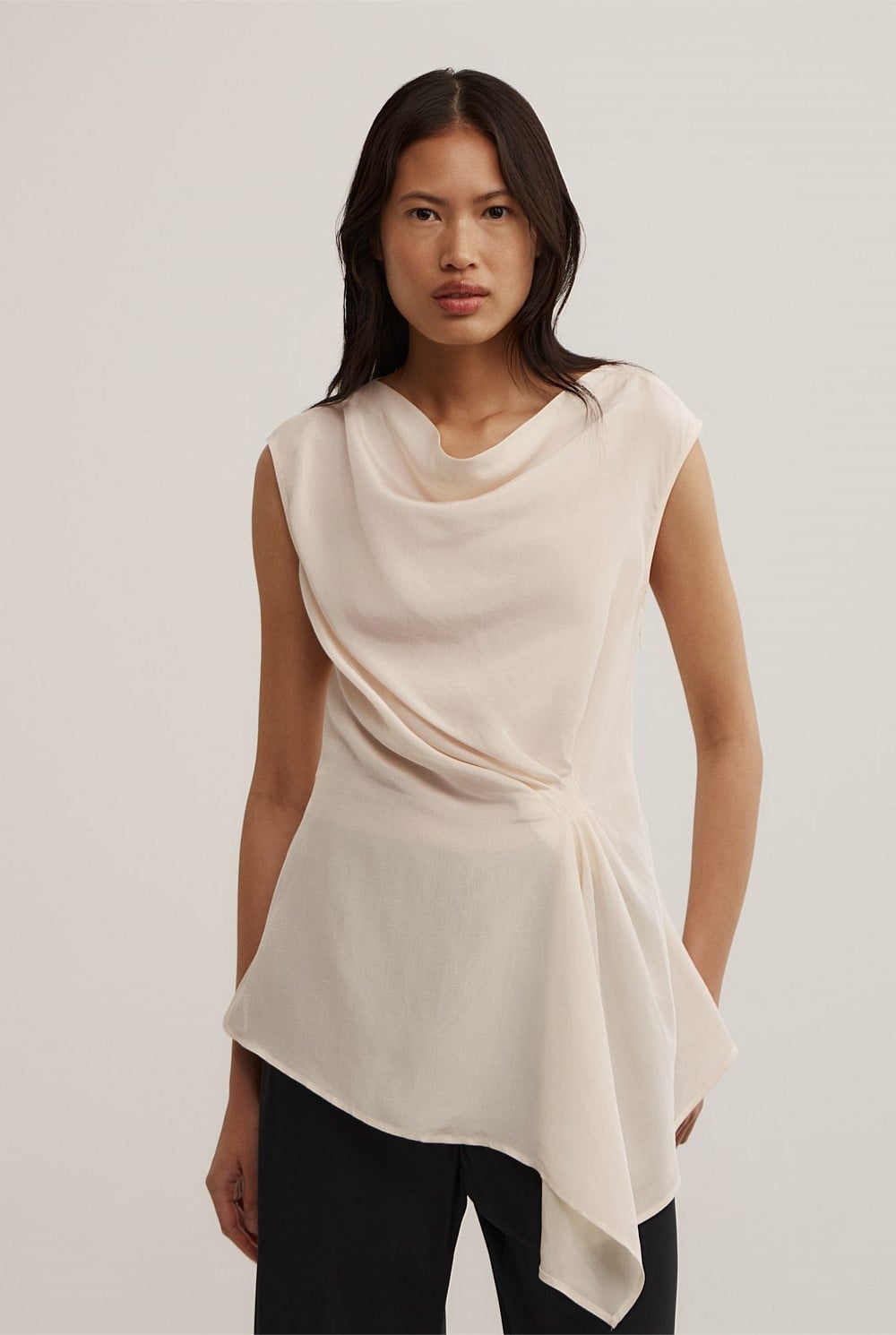 Tuck Drape Shirt