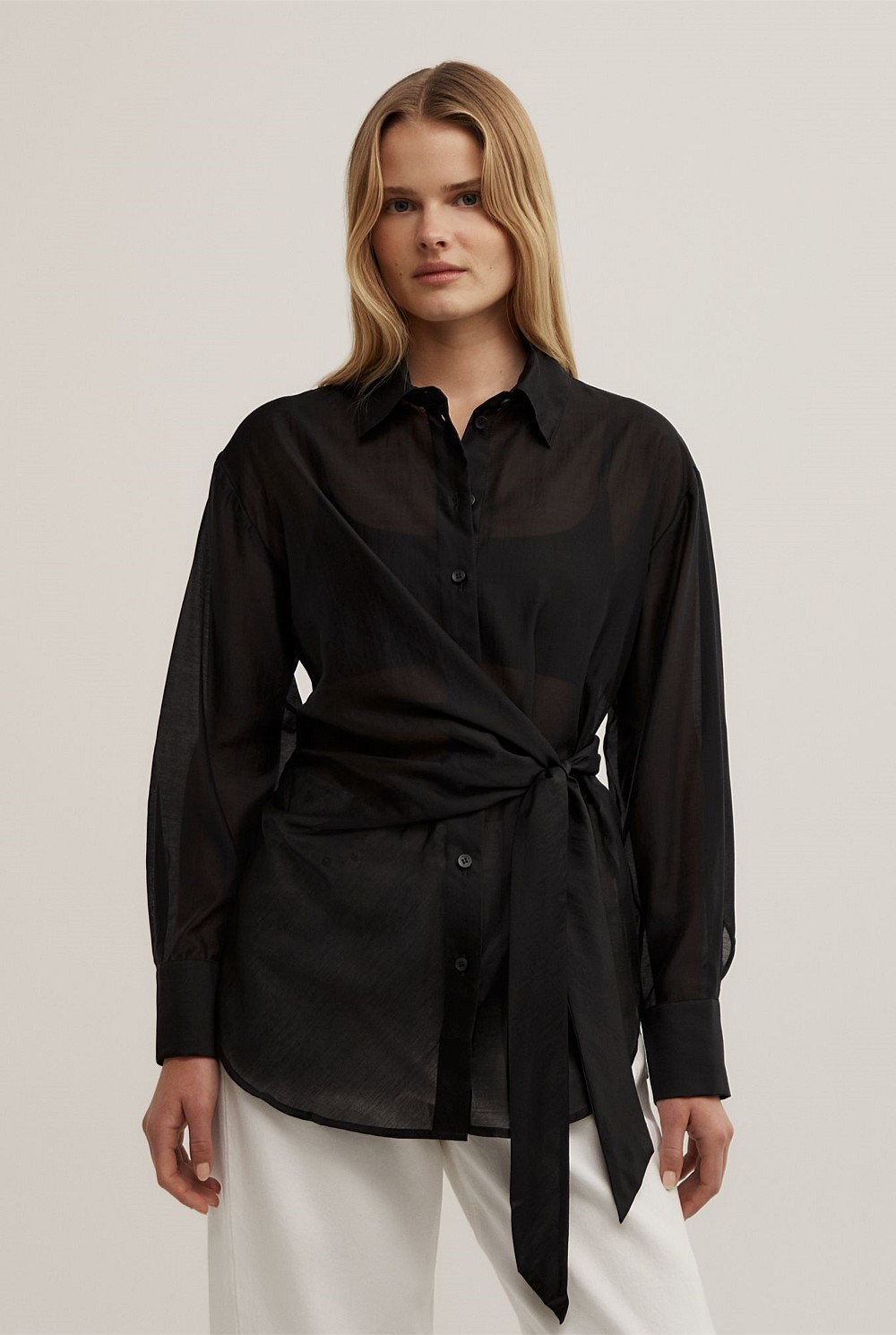 Button Tie Up Shirt