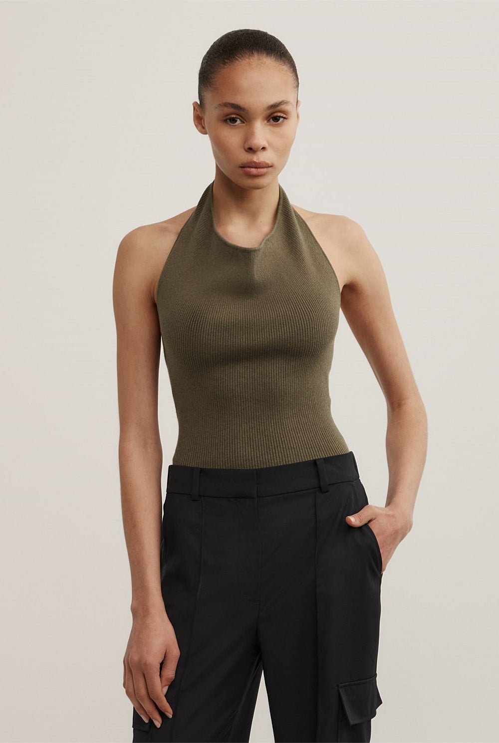 Halter Knit Top