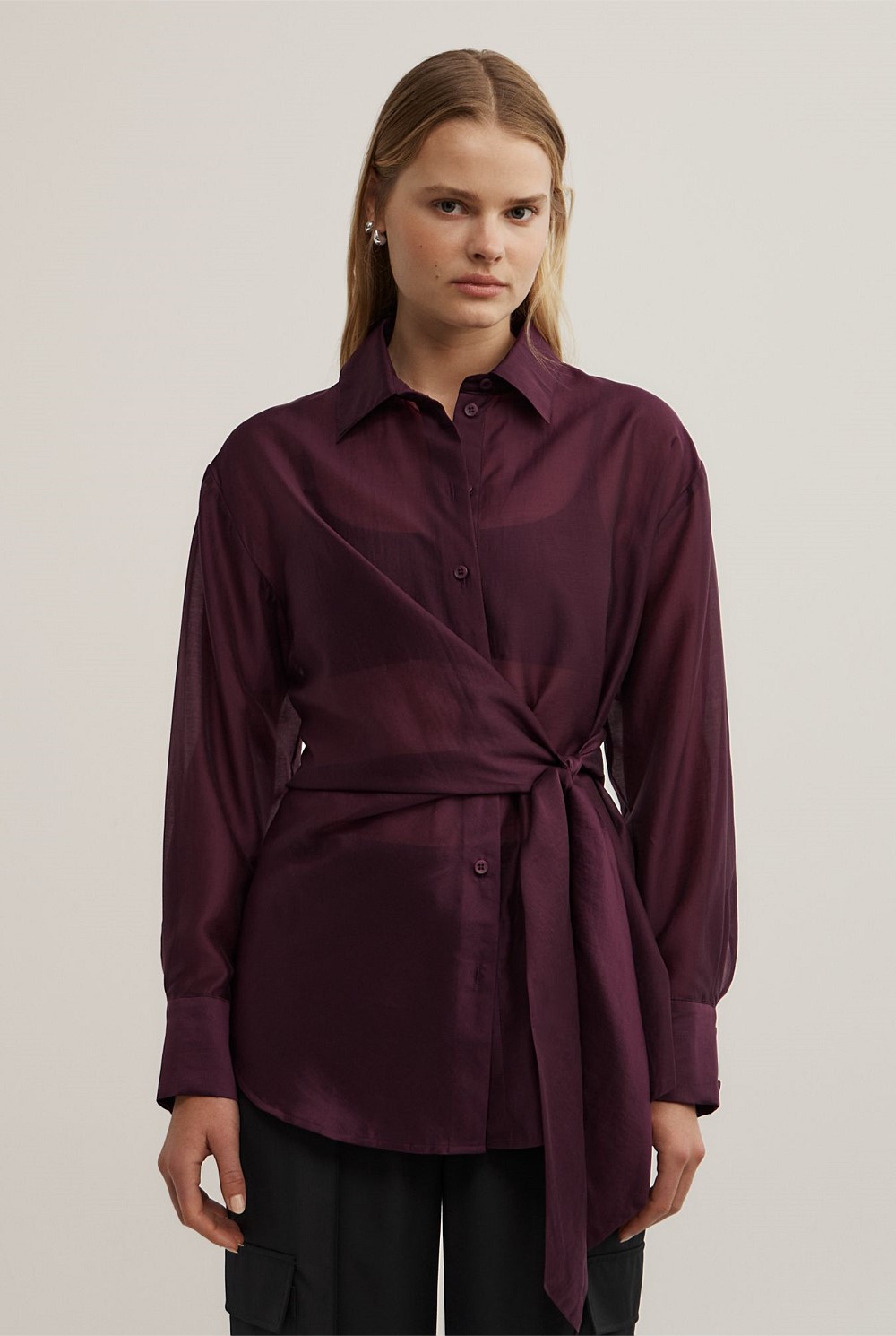 Button Tie Up Shirt
