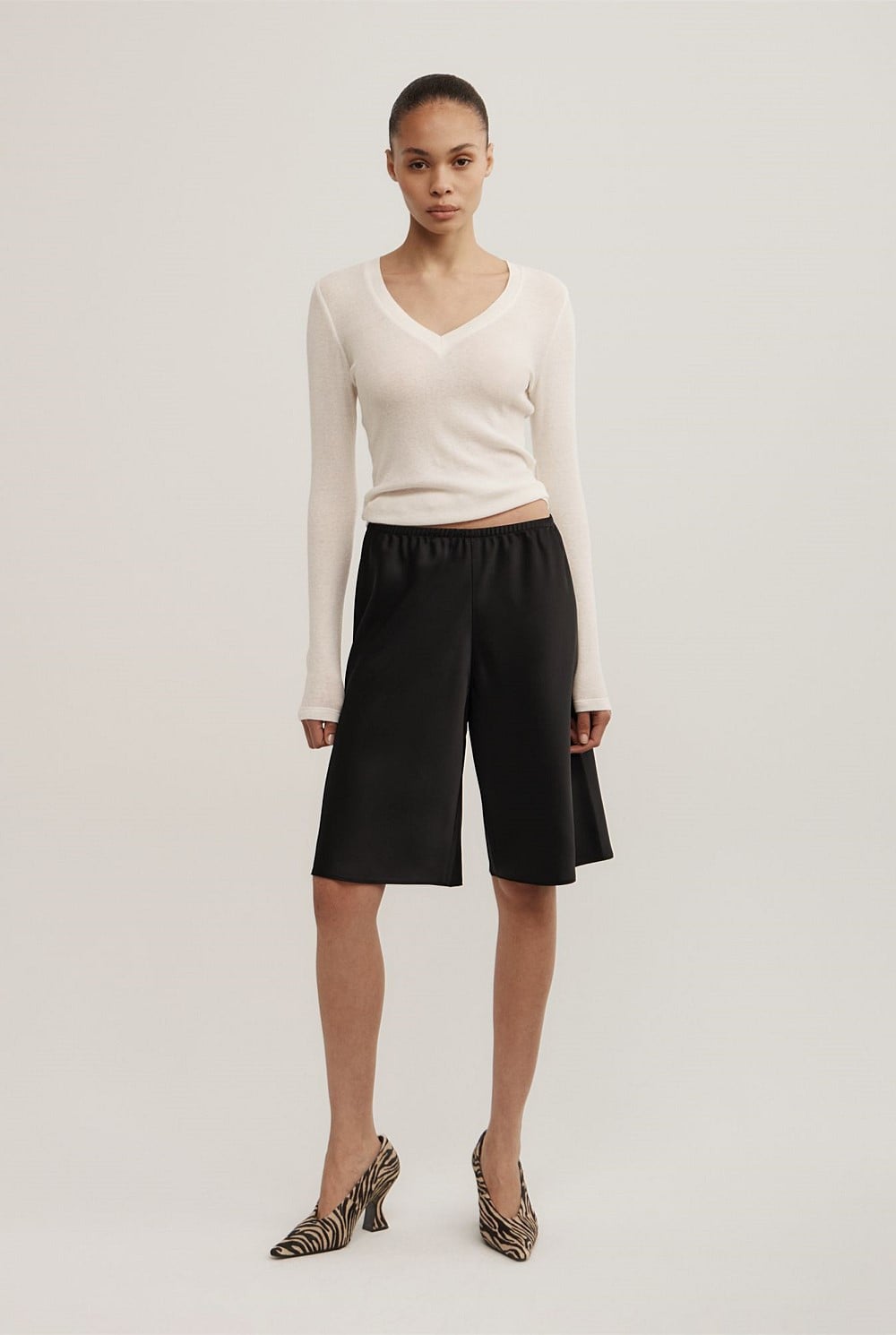 Satin Bermuda Short