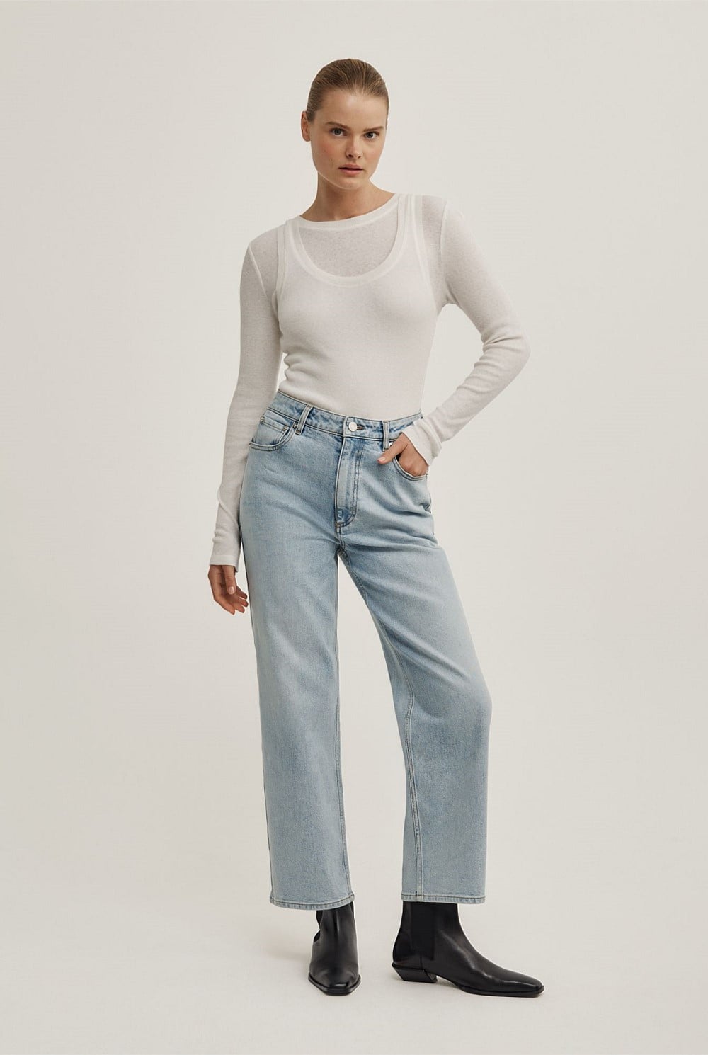 Straight Crop Jeans
