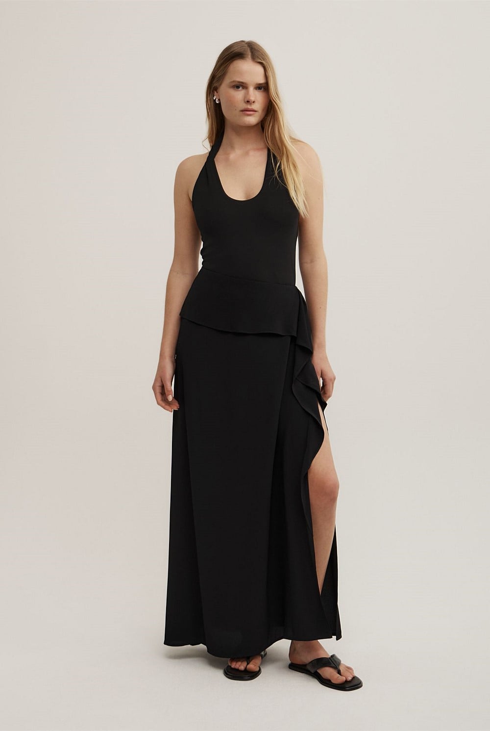 Wrapped Maxi Skirt