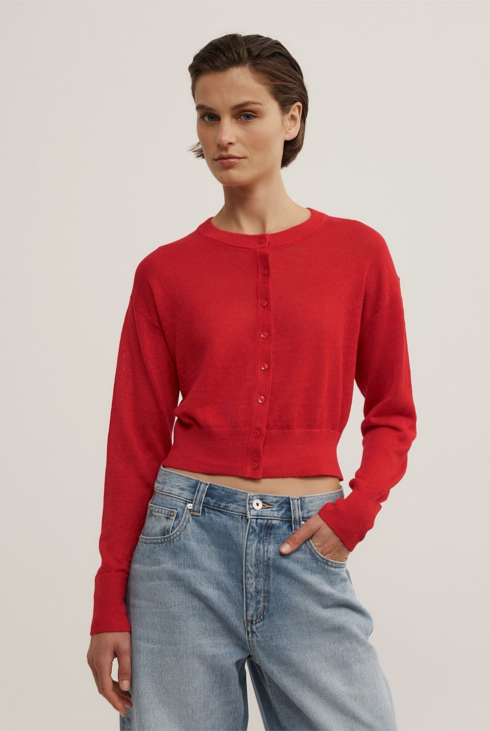 Linen Knit Cardigan