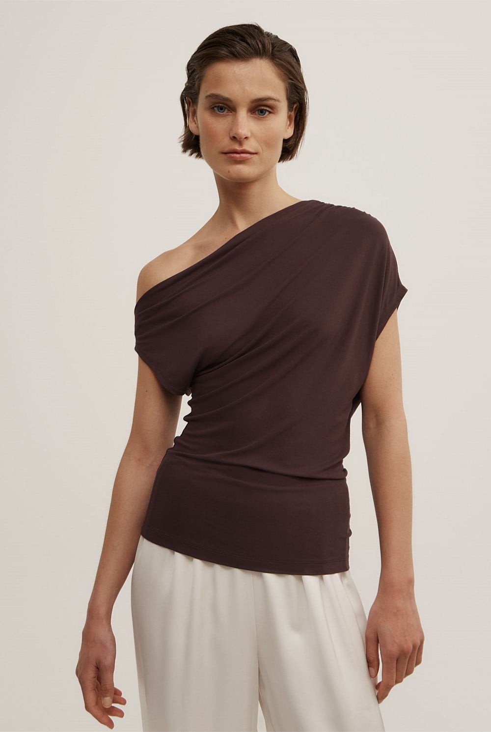 Asymmetric Jersey Top