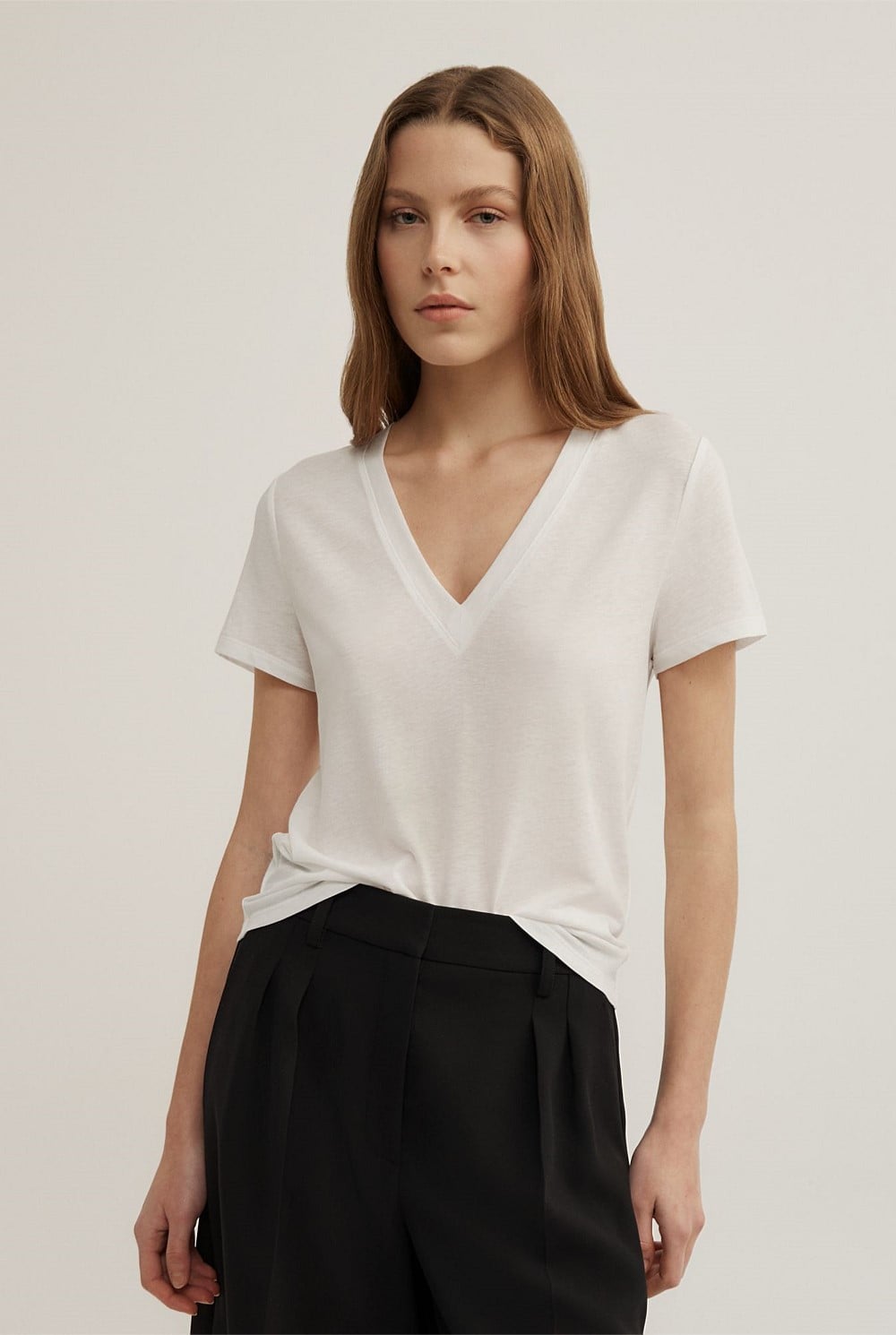 Jersey V-Neck T-Shirt