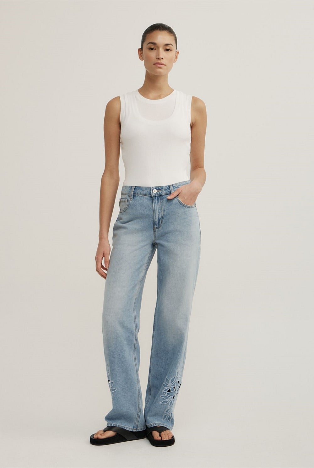 Cutwork Jeans
