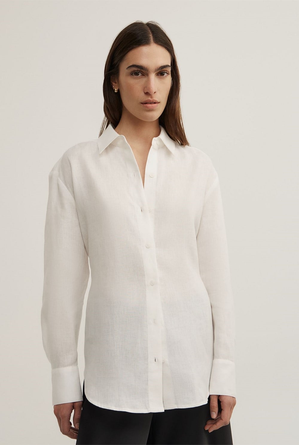 Linen Tie Back Shirt