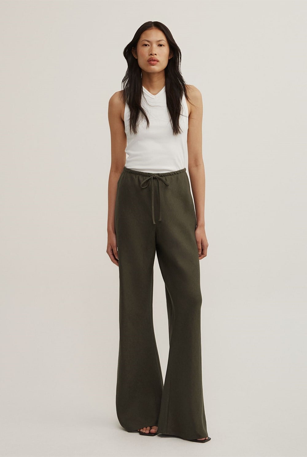 Bias Linen Pants