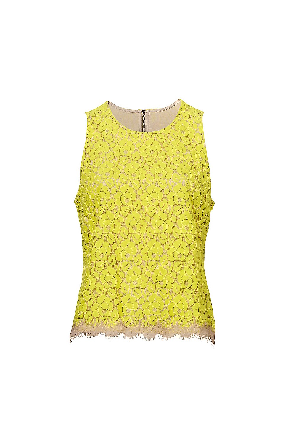 Lace Exposed Zip Tank