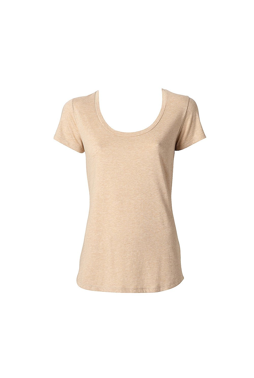 Cotton Basic Scoop Neck Tee