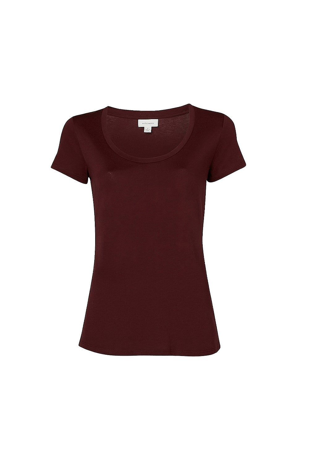 Cotton Basic Scoop Neck Tee