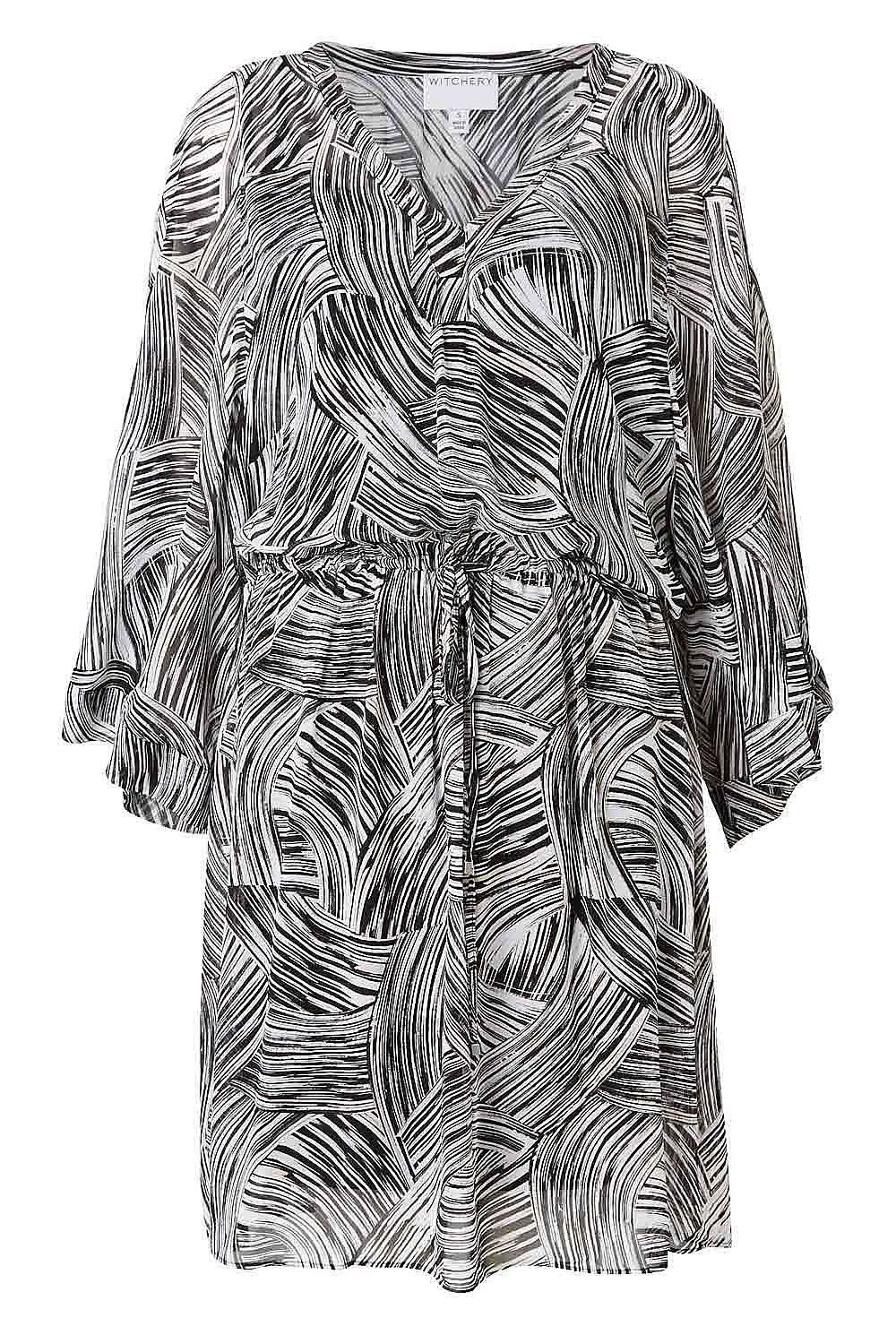 V Neck Kimono Dress