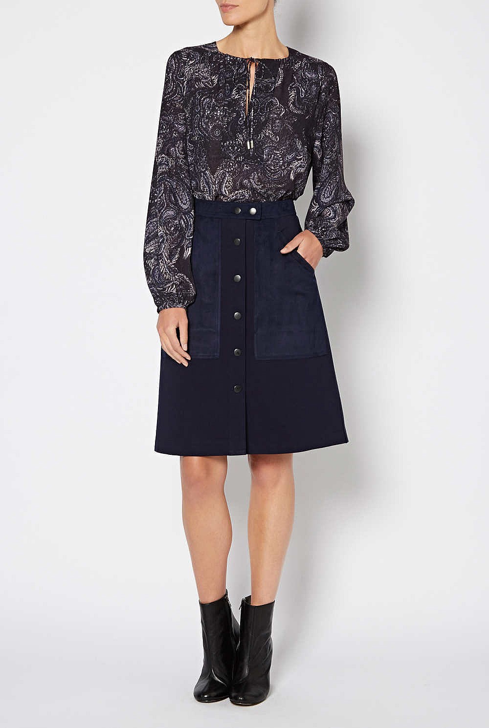 Contrast Pocket Skirt