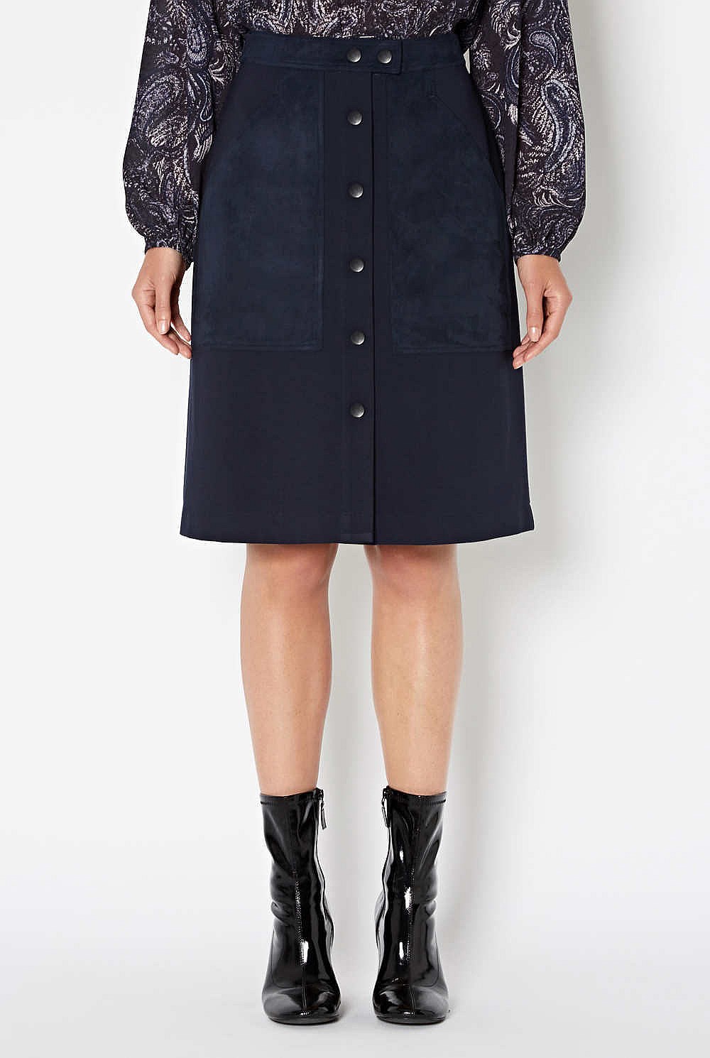 Contrast Pocket Skirt