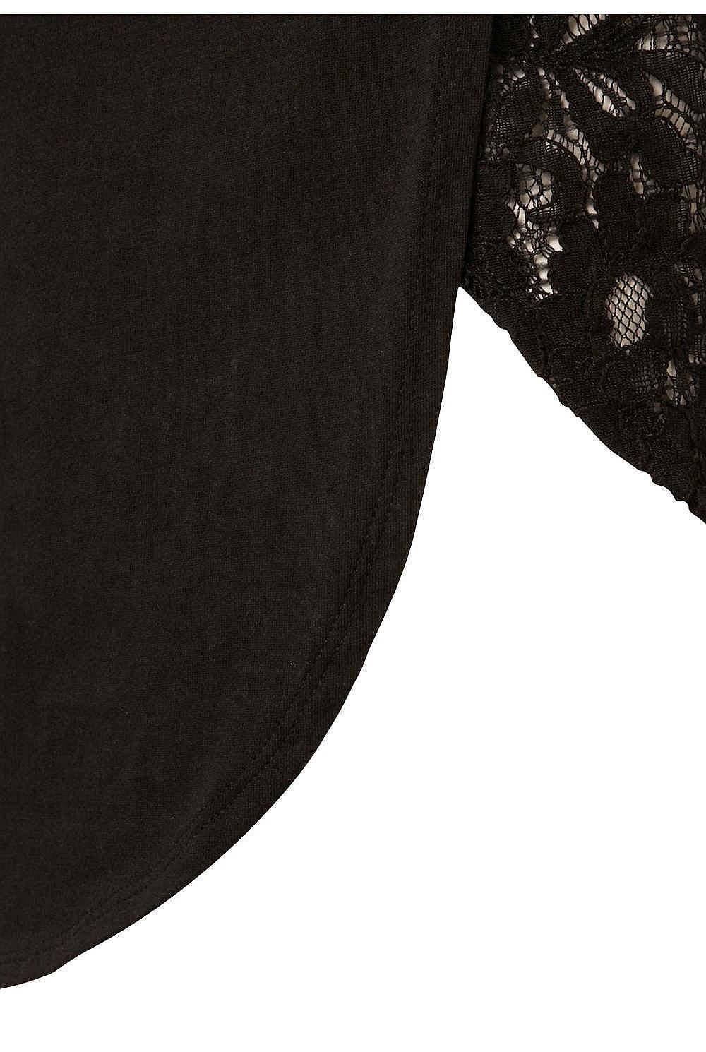 Lace Front High-Low Top