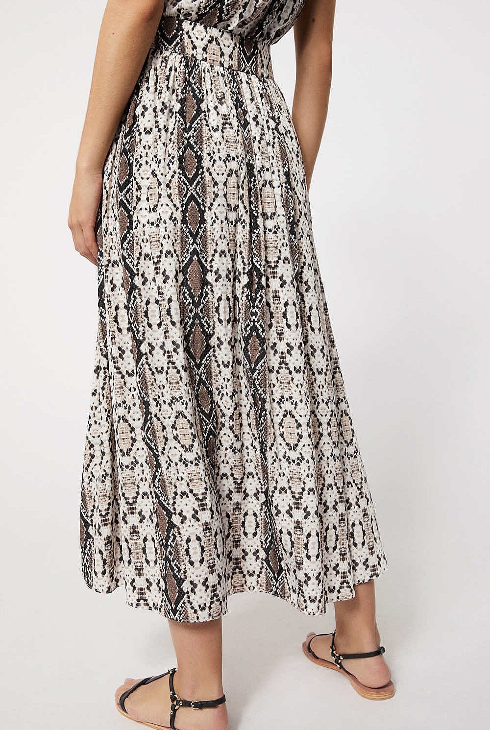 Snake Button Skirt