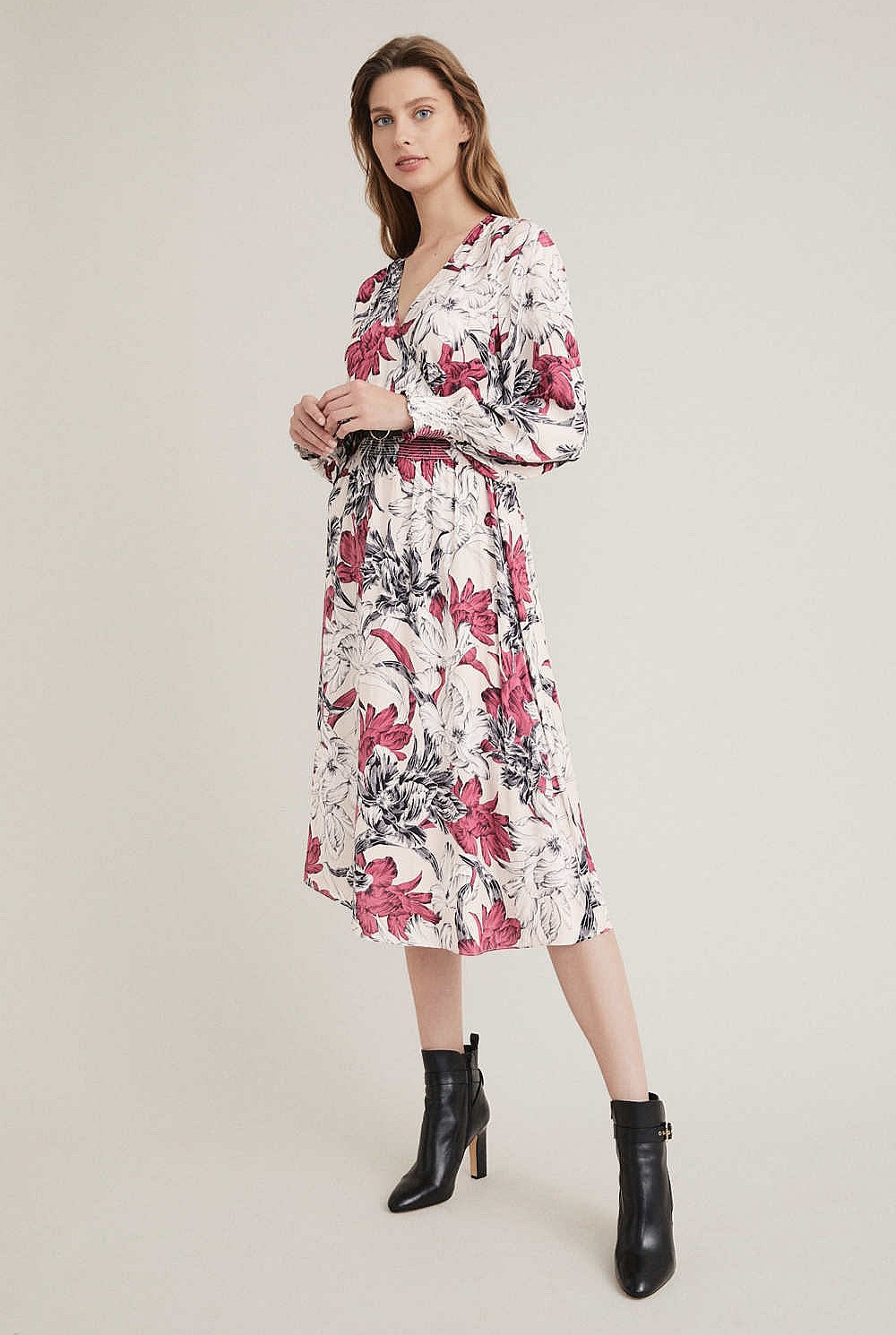 Shirred Waist Dress