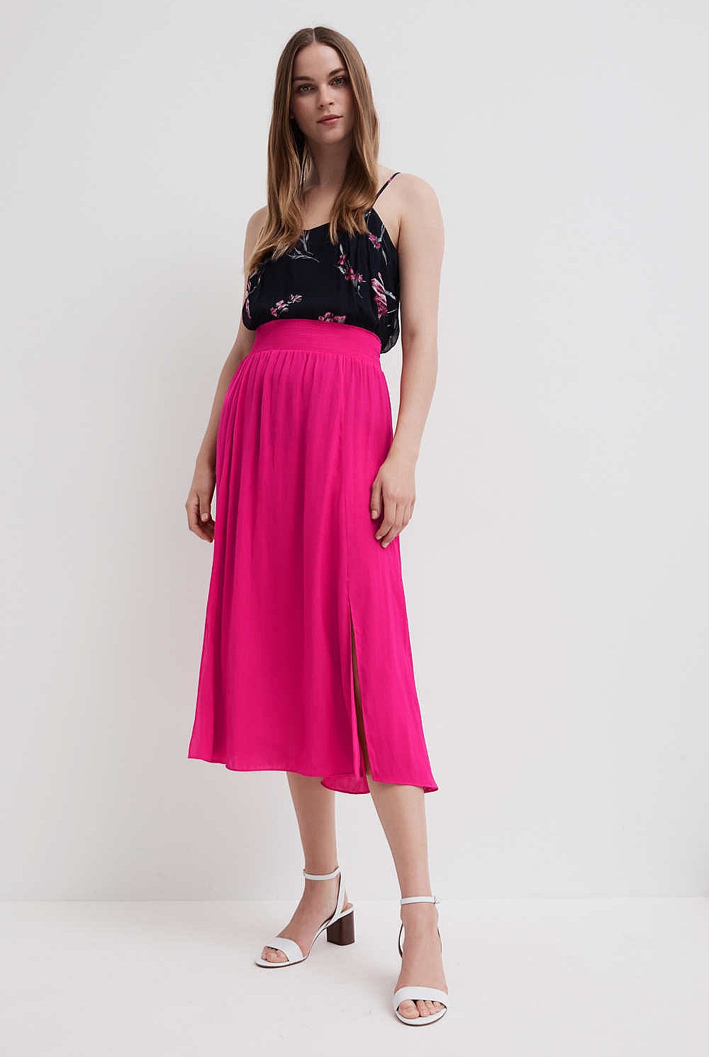 Soft Split Skirt