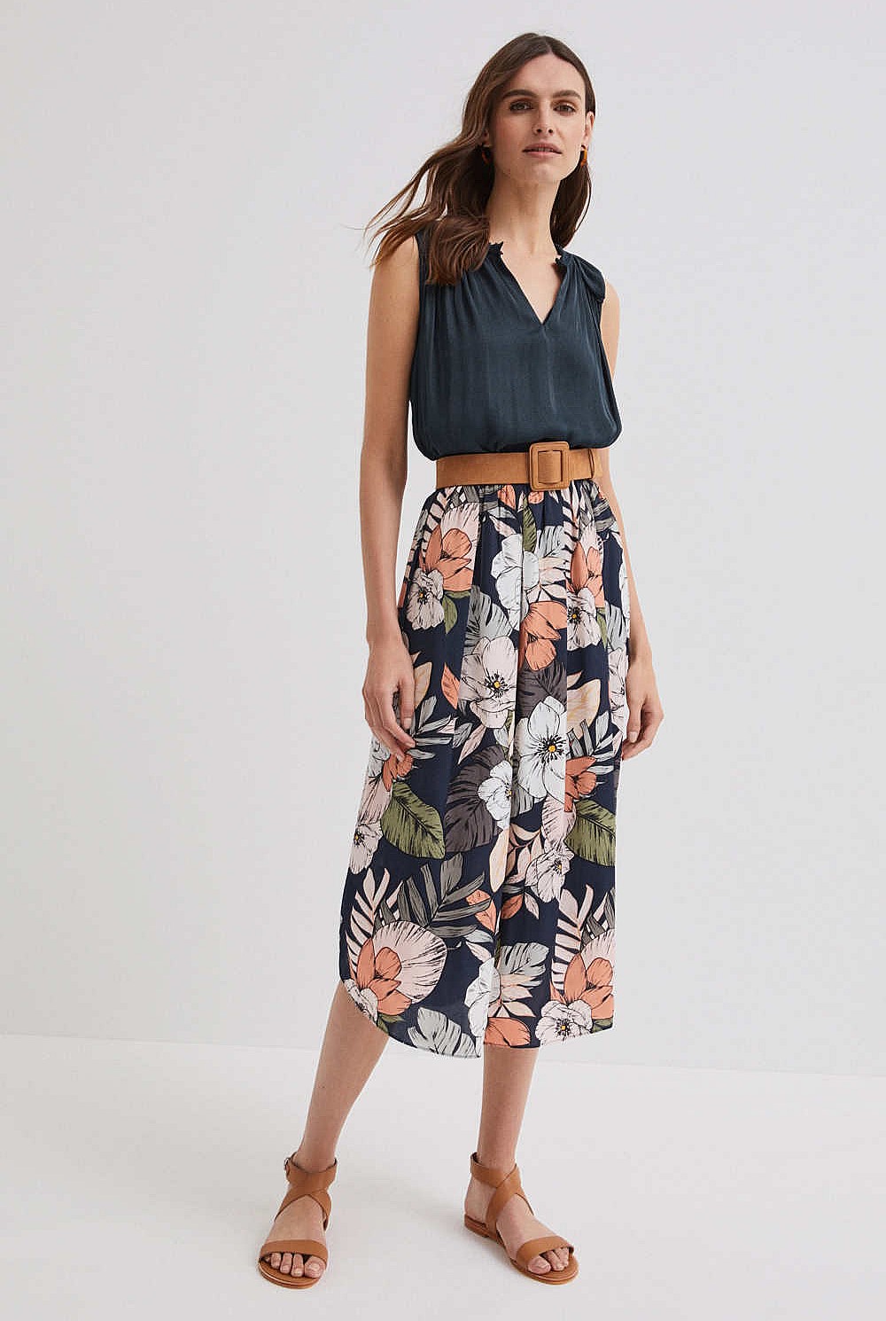 Pleated Shoulder Blouse