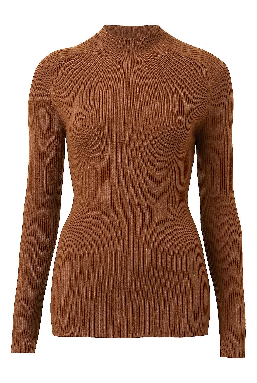Rib High Neck Knit