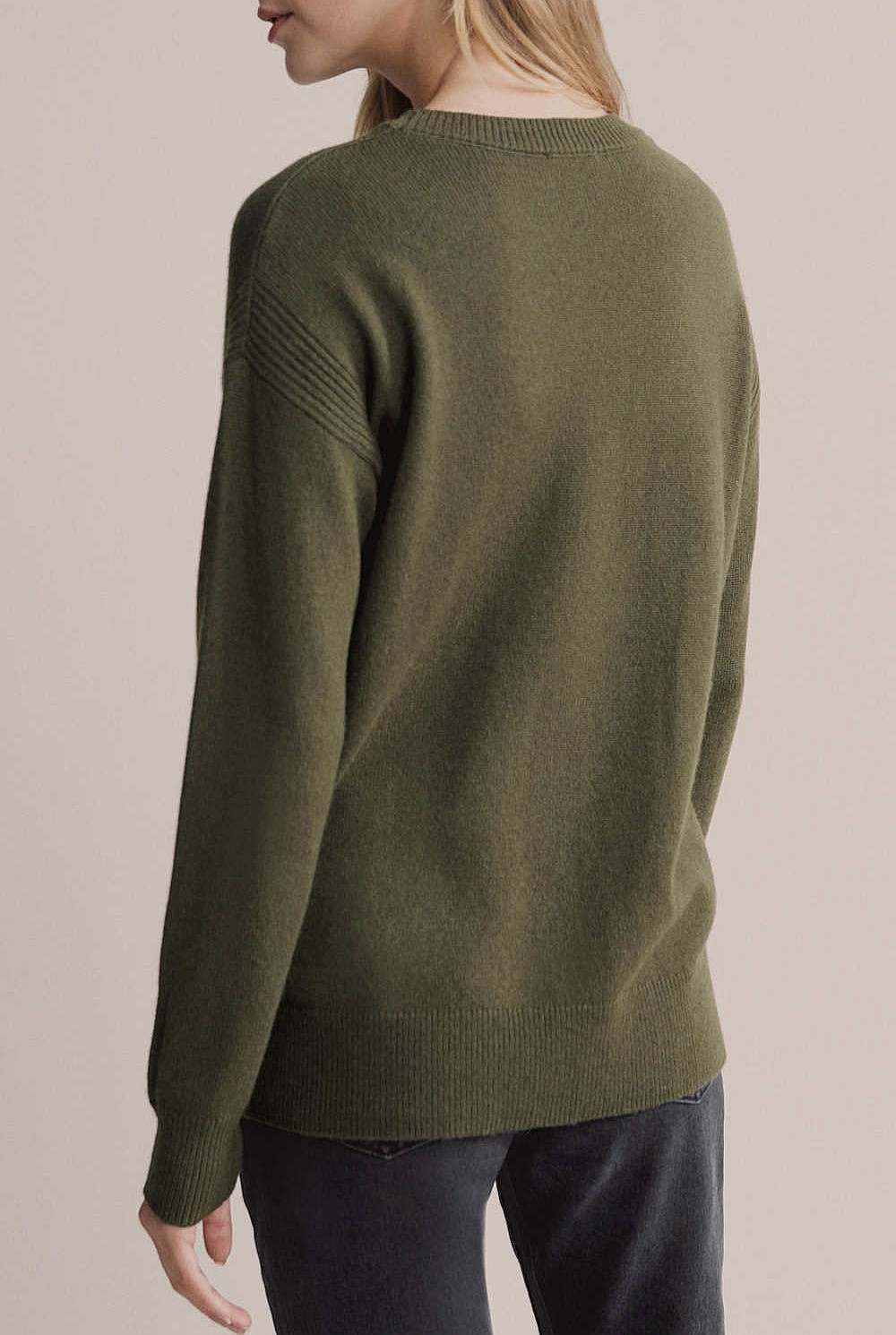 High Lo Crew Knit