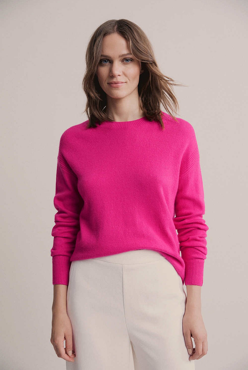 High Lo Crew Knit