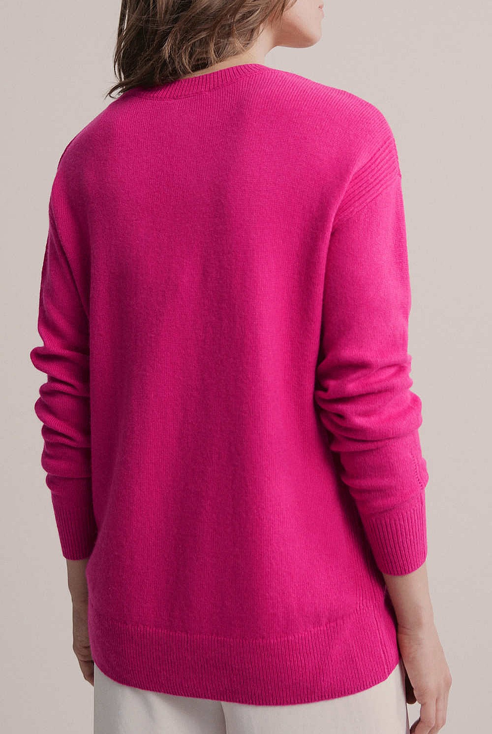 High Lo Crew Knit