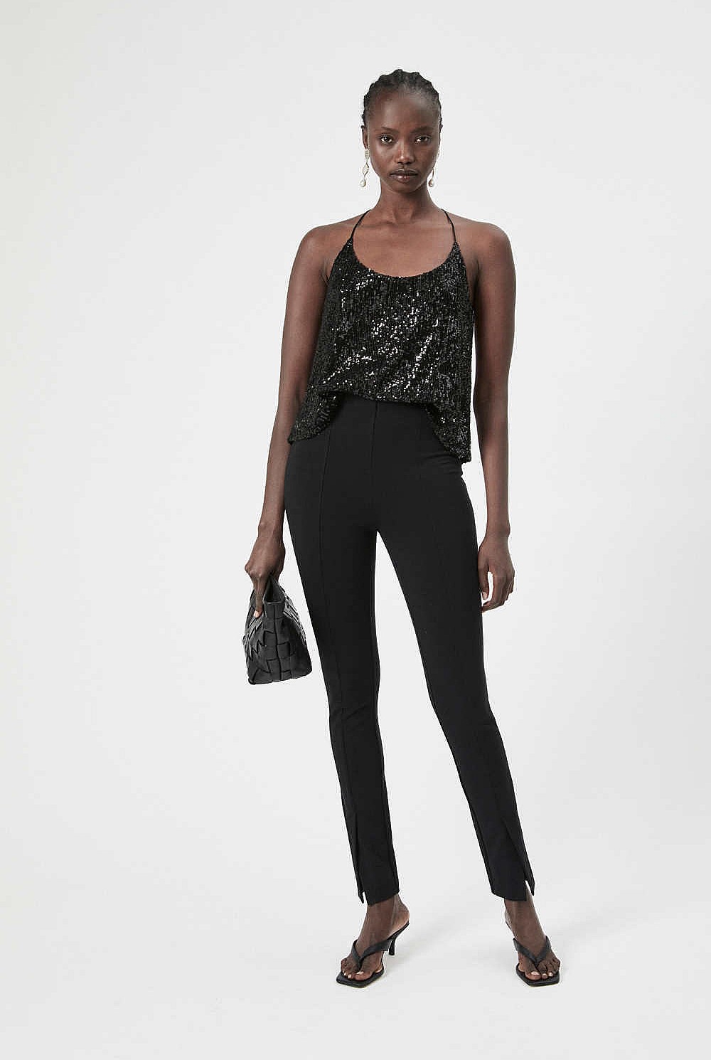 Sequin Halter Top