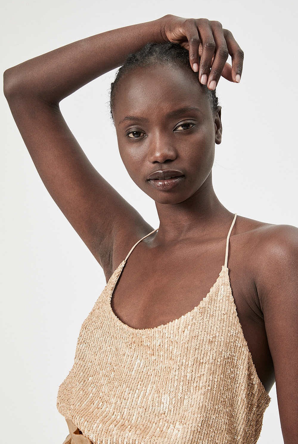 Sequin Halter Top