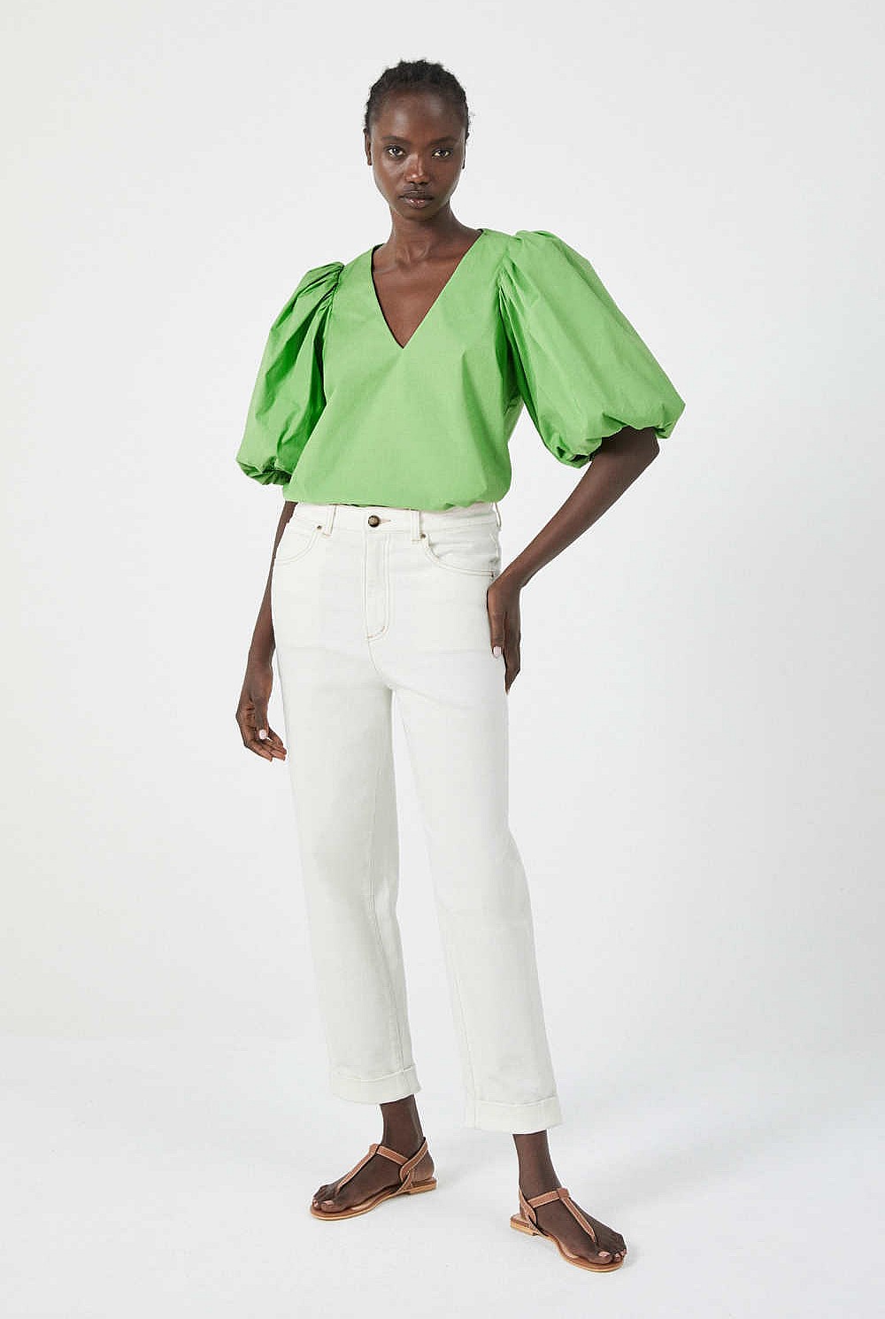 Balloon Sleeve Blouse