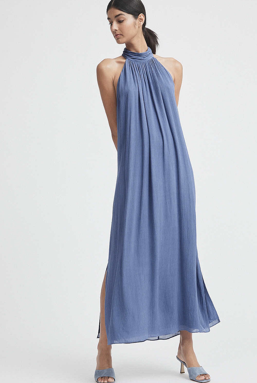 Gather Halter Dress