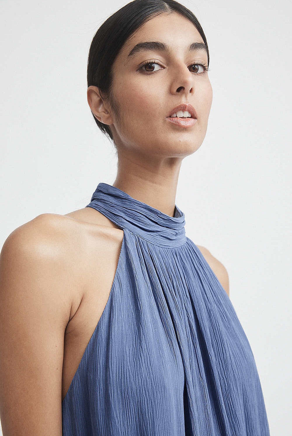 Gather Halter Dress