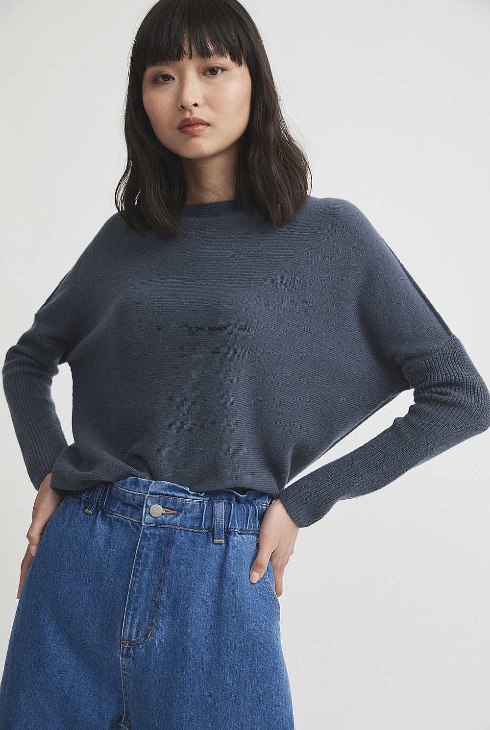Drop Shoulder Knit
